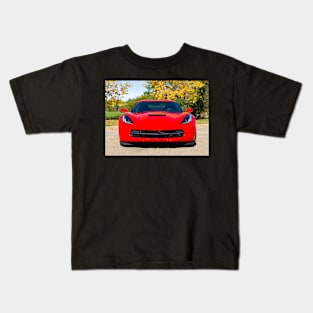 Red Sports Car Front View Kids T-Shirt